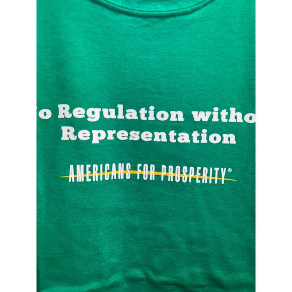 Vintage Americans For Prosperity Shirt No Regulation Without Representation XL - Picture 3 of 8